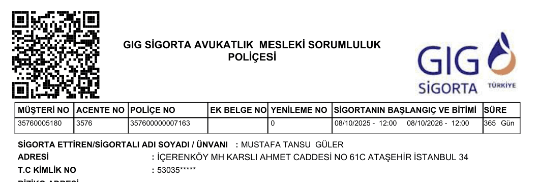 Professional Liability Insurance Policy